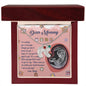 Dear Mommy I Am On My Way Baby Feet Engraved Name Charm Pendant Necklace with Birthstone - Mallard Moon Gift Shop