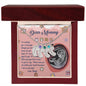 Dear Mommy I Am On My Way Baby Feet Engraved Name Charm Pendant Necklace with Birthstone - Mallard Moon Gift Shop
