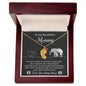 To My Wonderful Mommy I May be Just a Bump But I Love You So Much Engraved Name Baby Feet Necklace with Birthstone - Mallard Moon Gift Shop