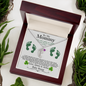 To My Mommy from Baby Bump - Personalized Baby Feet Necklace – Custom Name & Birthstone Pendant St. Patrick's Day Gift - Mallard Moon Gift Shop