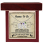 Gift for Mama-to-be Adorable Engraved Name Baby Feet Necklace with Birthstone - Mallard Moon Gift Shop