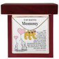 Pregnancy Gift for New Mom From the Bump Engraved Name Baby Feet Pendant Necklace with Birthstone - Mallard Moon Gift Shop