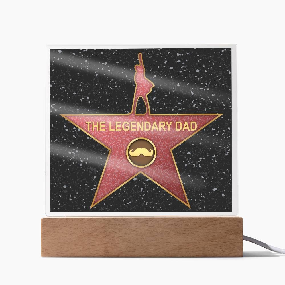 Dad Gift - The Legendary Superhero Acrylic Plaque - Mallard Moon Gift Shop