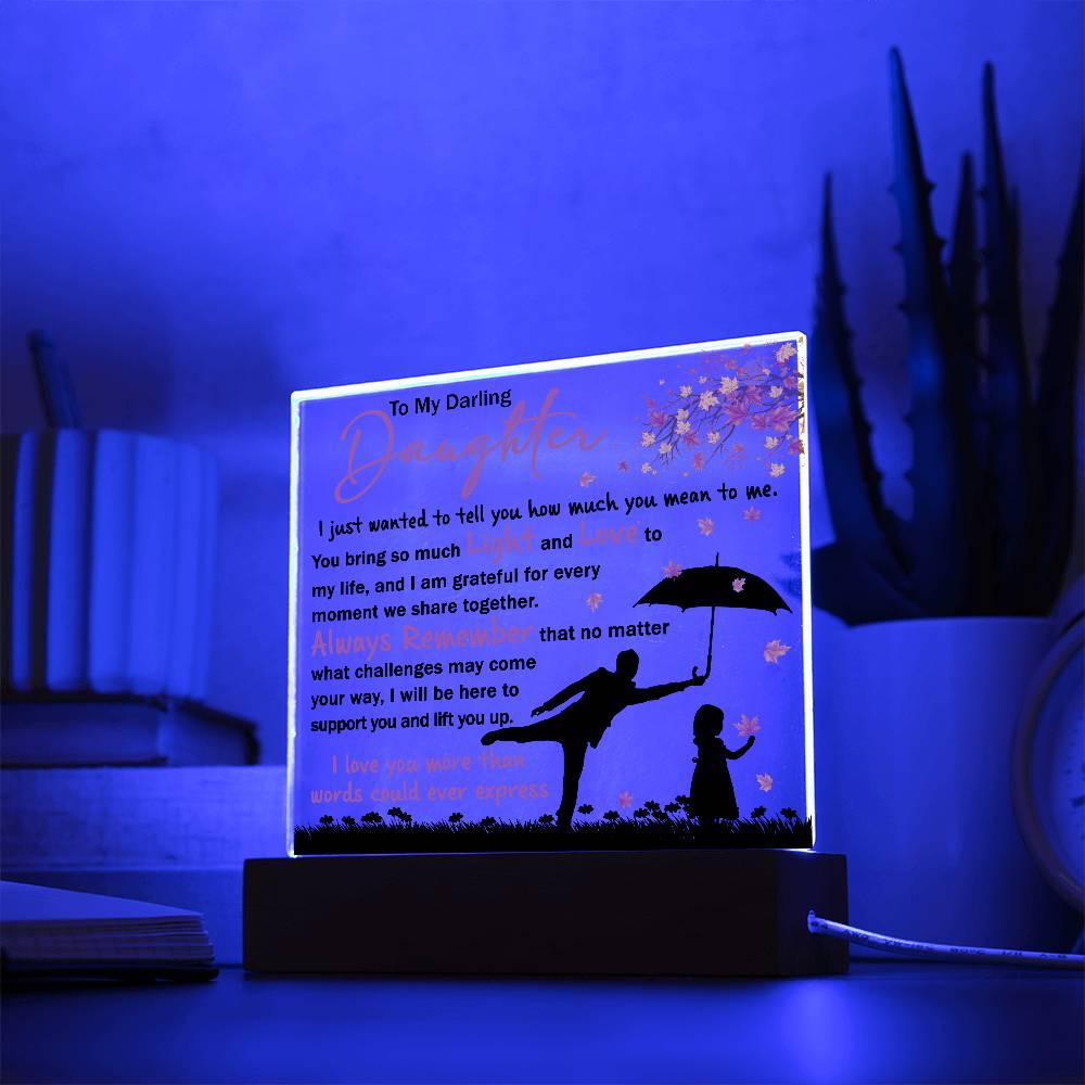 Daughter - Grateful for Every Moment We Share Together - Acrylic Plaque - Mallard Moon Gift Shop