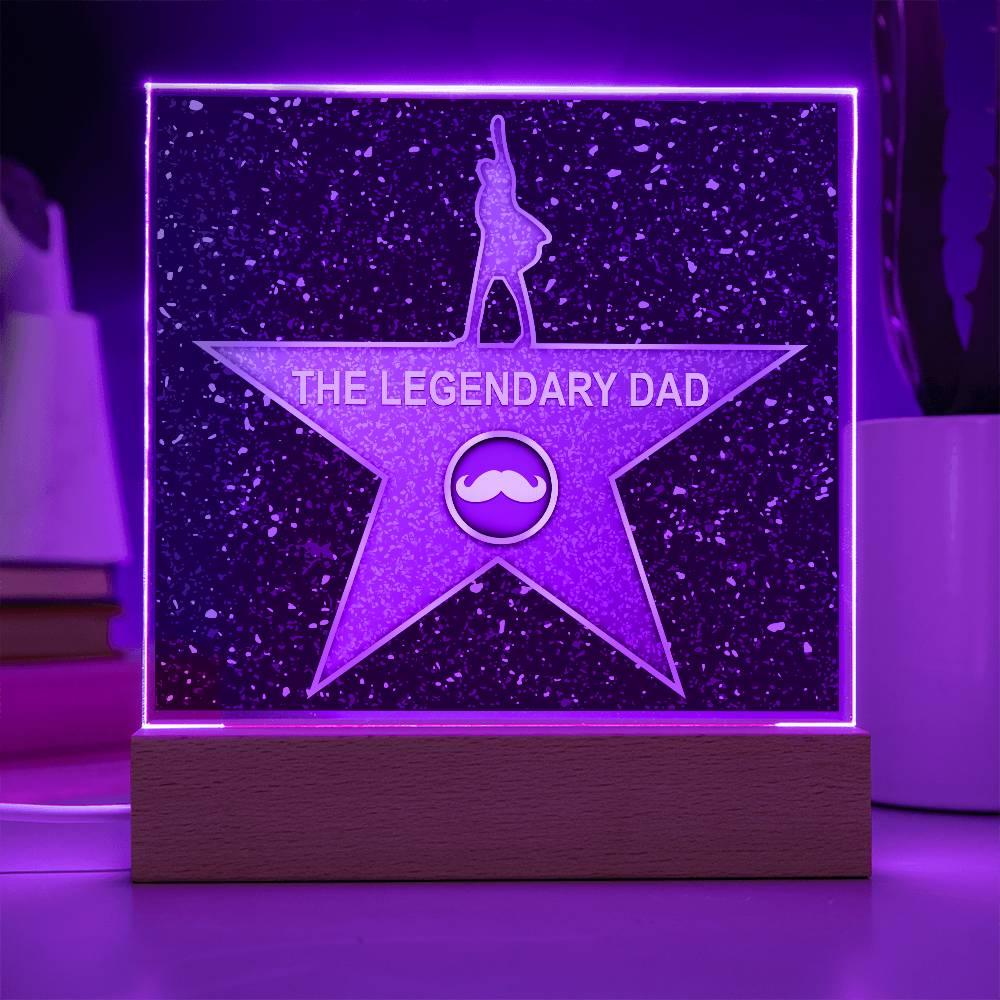 Dad Gift - The Legendary Superhero Acrylic Plaque - Mallard Moon Gift Shop