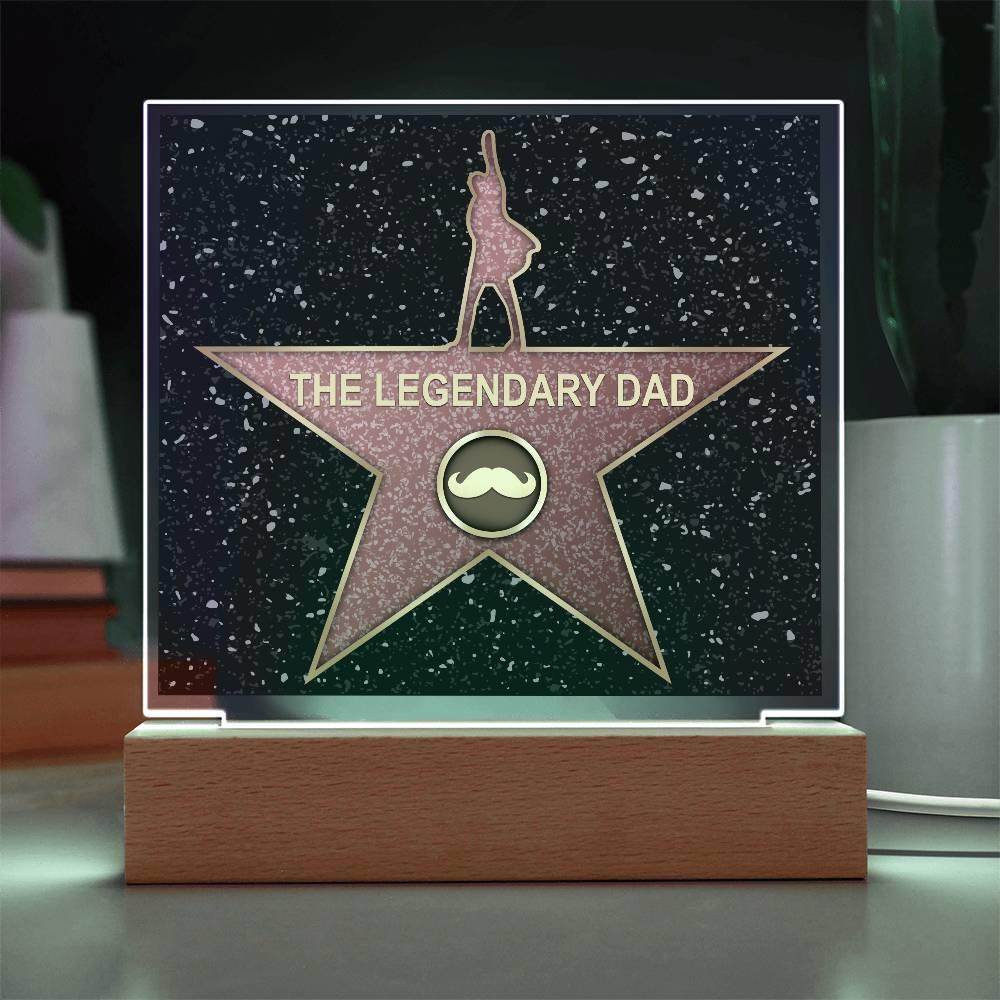 Dad Gift - The Legendary Superhero Acrylic Plaque - Mallard Moon Gift Shop