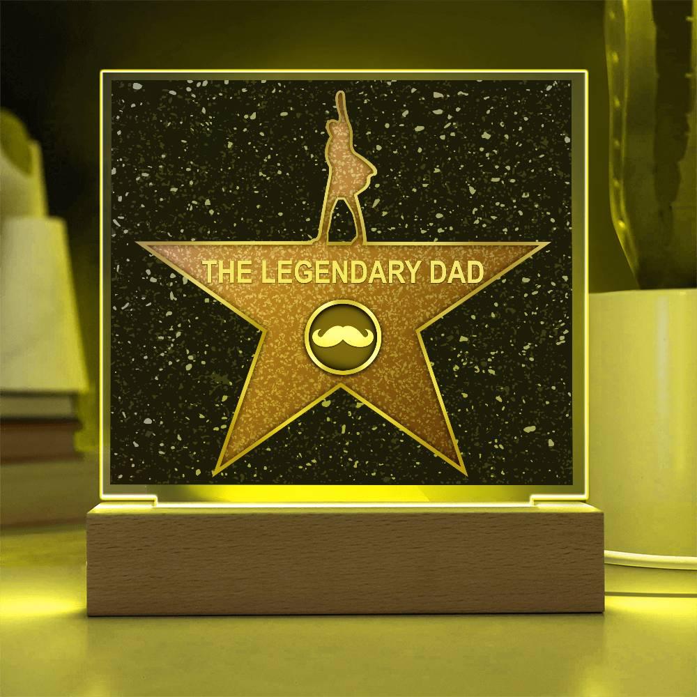 Dad Gift - The Legendary Superhero Acrylic Plaque - Mallard Moon Gift Shop