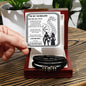 Husband Gift - I am Yours Until Valhalla Men's Braided Leather Bracelet - Mallard Moon Gift Shop