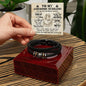 Husband, I Choose You Forever and Always Men's Braided Leather Bracelet - Mallard Moon Gift Shop