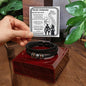 Husband Gift - I am Yours Until Valhalla Men's Braided Leather Bracelet - Mallard Moon Gift Shop