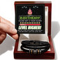 Birthday Gift for Him - Love You Forever Men's Bracelet – Braided Leather Stylish Jewelry for Husband, Son, or Boyfriend - Mallard Moon Gift Shop
