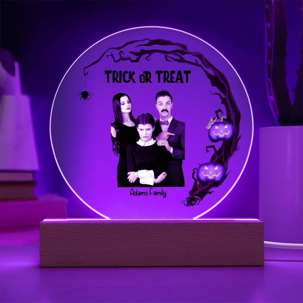 Halloween Trick or Treat Custom Photo Upload Keepsake Acrylic Plaque - Mallard Moon Gift Shop