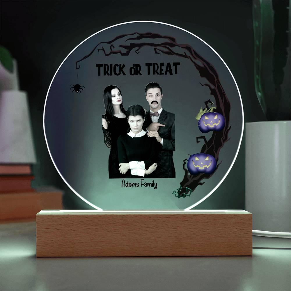 Halloween Trick or Treat Custom Photo Upload Keepsake Acrylic Plaque - Mallard Moon Gift Shop