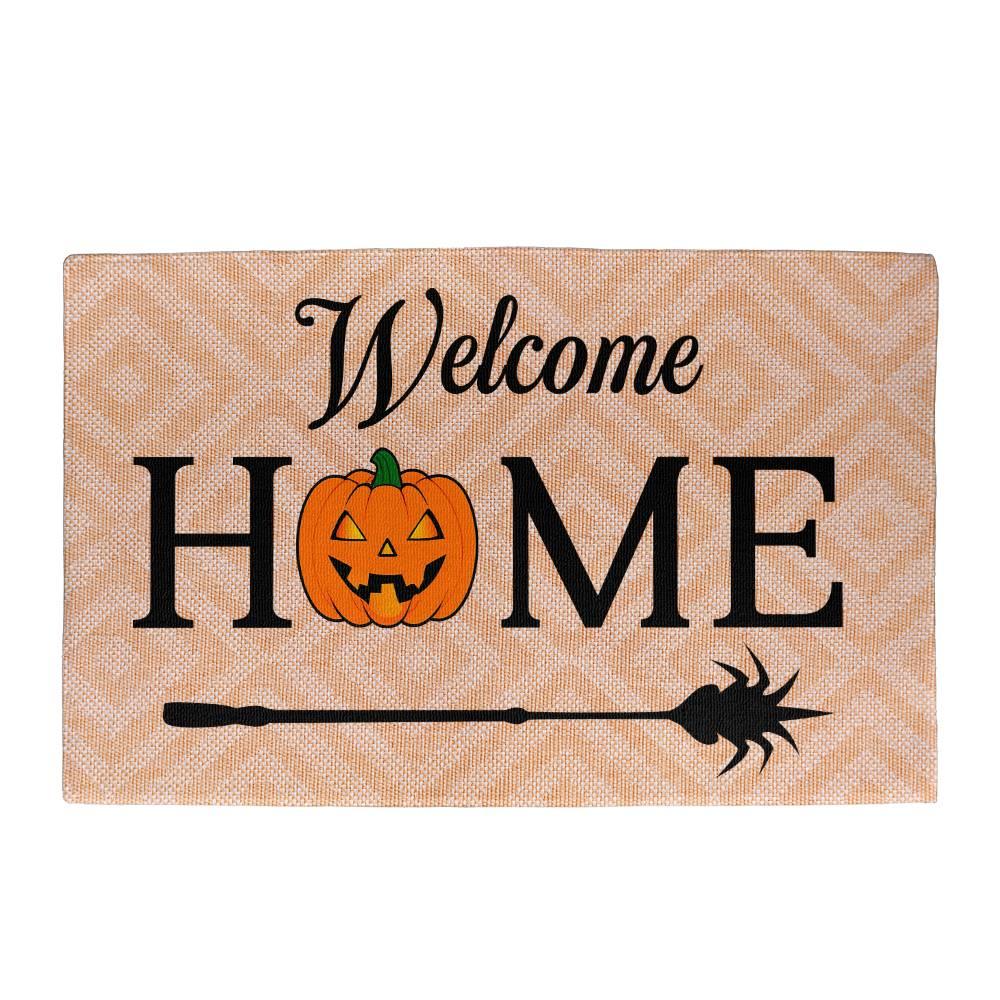 Halloween Welcome Home Rubber Backed Doormat - Mallard Moon Gift Shop
