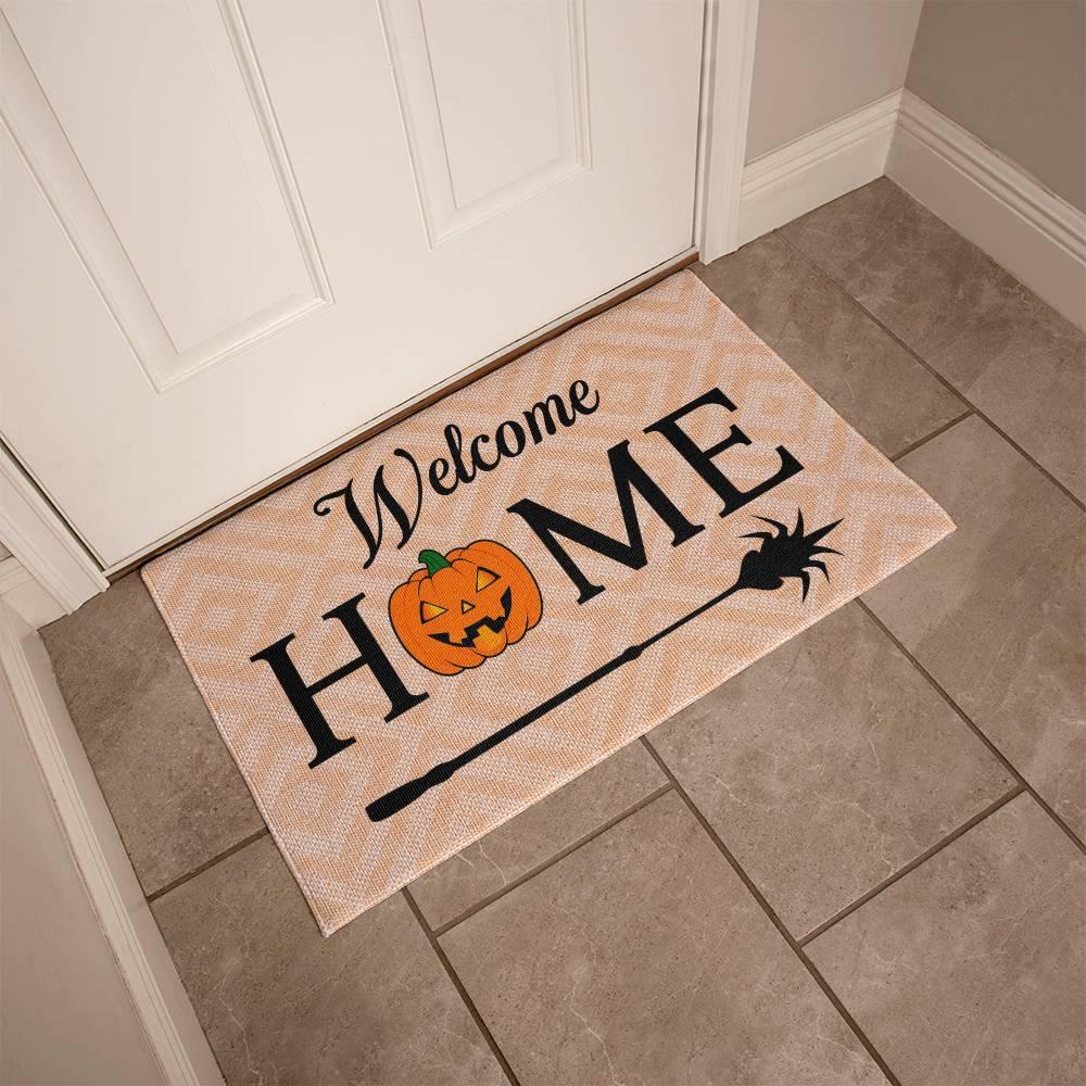 Halloween Welcome Home Rubber Backed Doormat - Mallard Moon Gift Shop