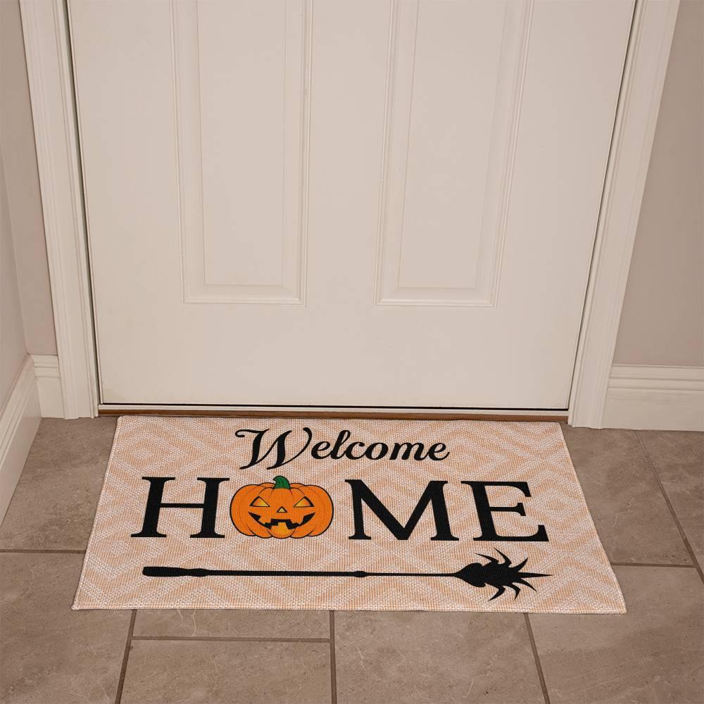 Halloween Welcome Home Rubber Backed Doormat - Mallard Moon Gift Shop