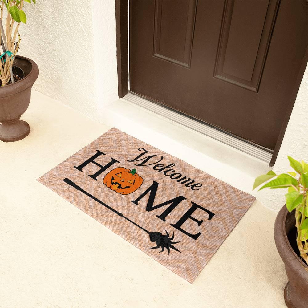 Halloween Welcome Home Rubber Backed Doormat - Mallard Moon Gift Shop