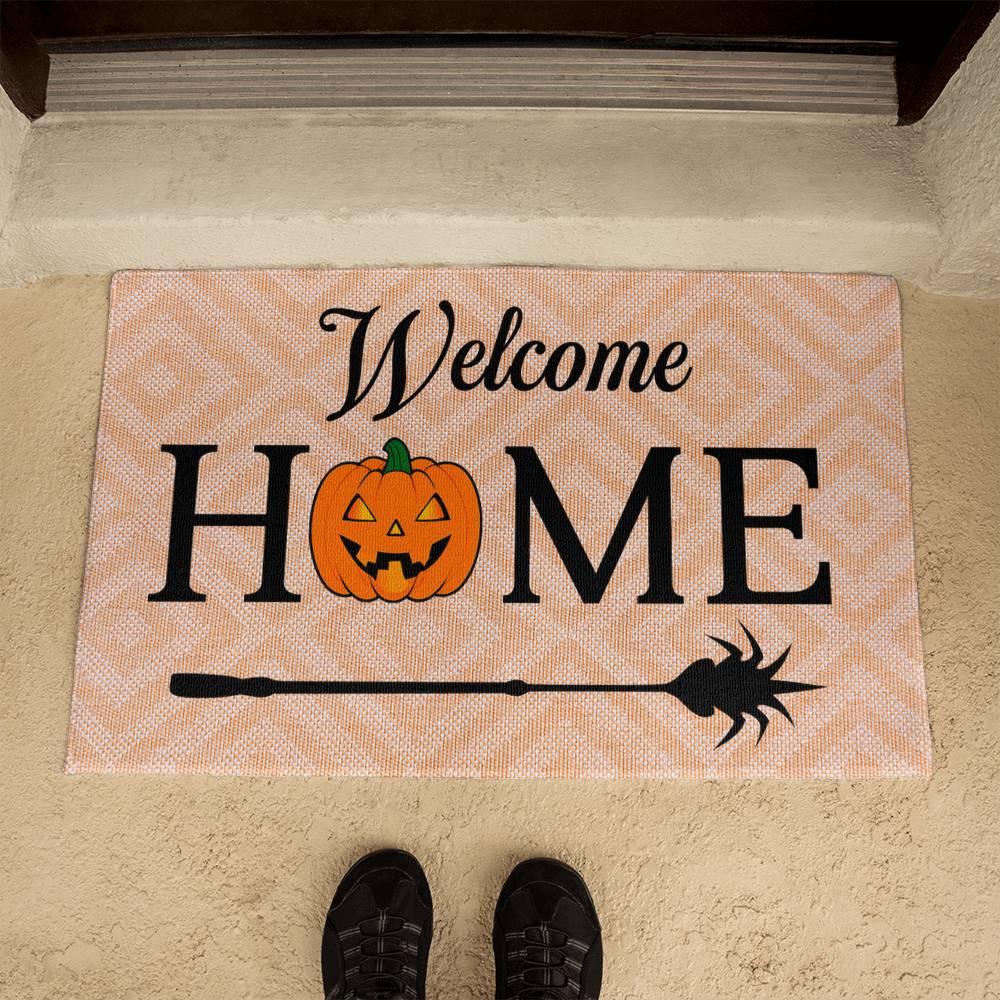 Halloween Welcome Home Rubber Backed Doormat - Mallard Moon Gift Shop
