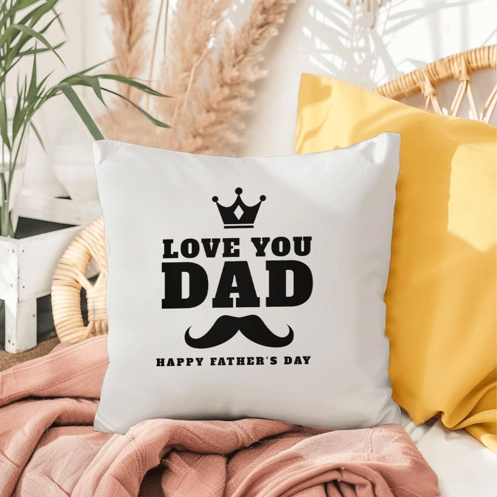 Father's Day Gift - I Love You Dad - Indoor Outdoor Pillow - Mallard Moon Gift Shop
