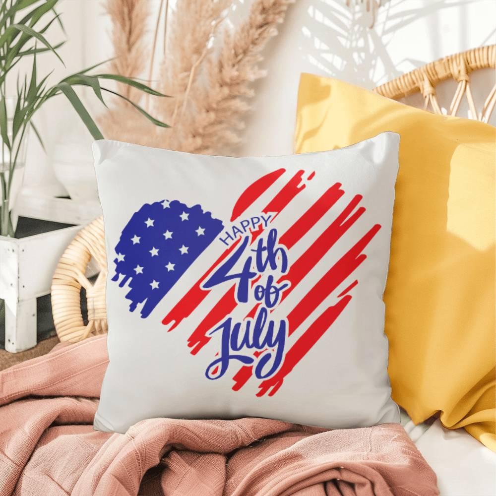 Heart of America Patriotic Indoor-Outdoor Pillow - Mallard Moon Gift Shop