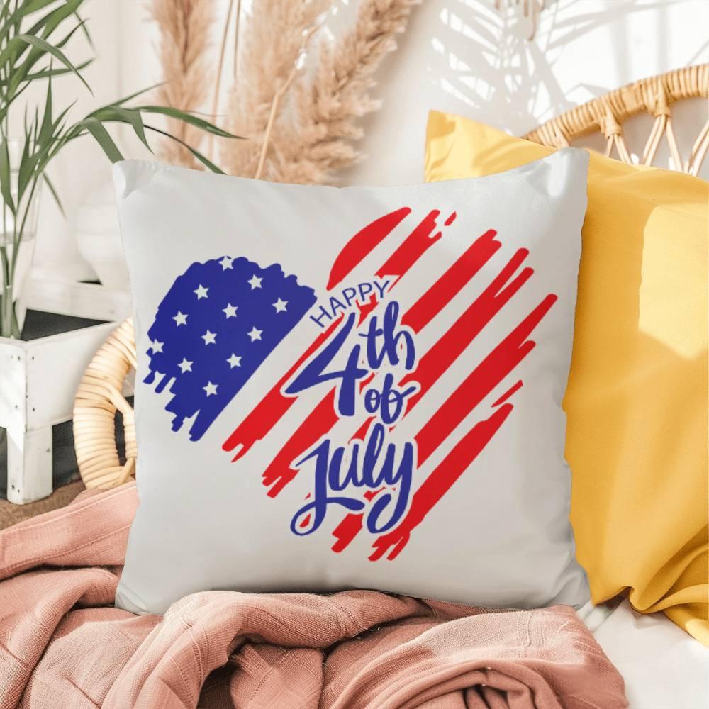 Heart of America Patriotic Indoor-Outdoor Pillow - Mallard Moon Gift Shop