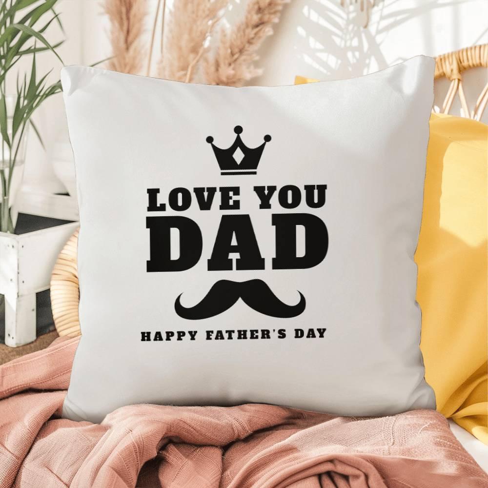 Father's Day Gift - I Love You Dad - Indoor Outdoor Pillow - Mallard Moon Gift Shop