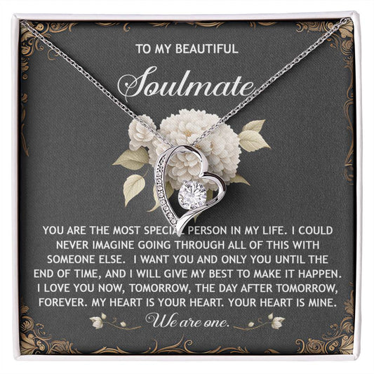 Romantic Necklace for Her - My Heart is Your Heart - Forever Love Necklace - Mallard Moon Gift Shop