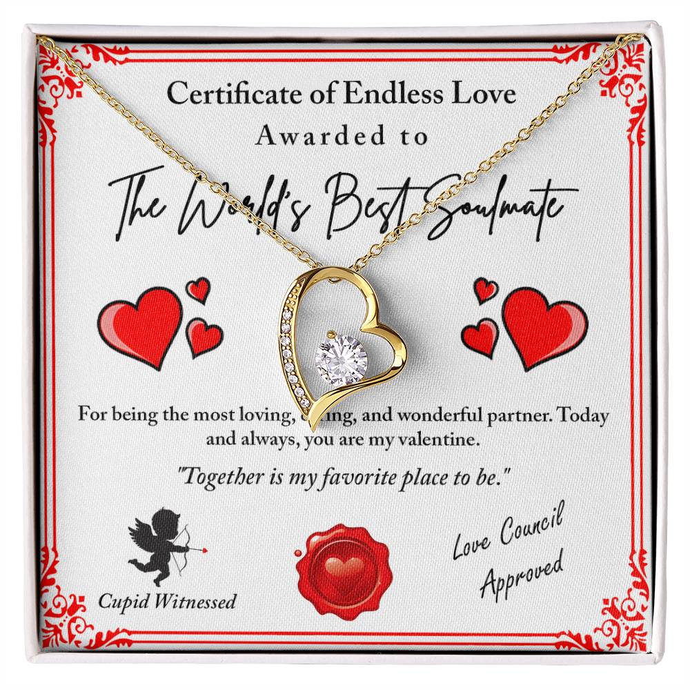 To My Valentine: Romantic Love Knot Necklace with Emotional Message - Mallard Moon Gift Shop