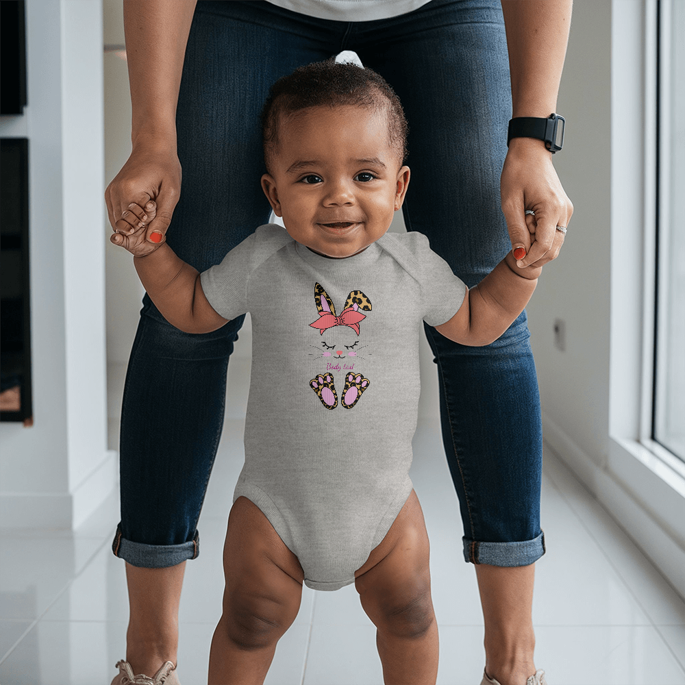 Adorable Personalized Bunny Baby Bodysuit - Mallard Moon Gift Shop