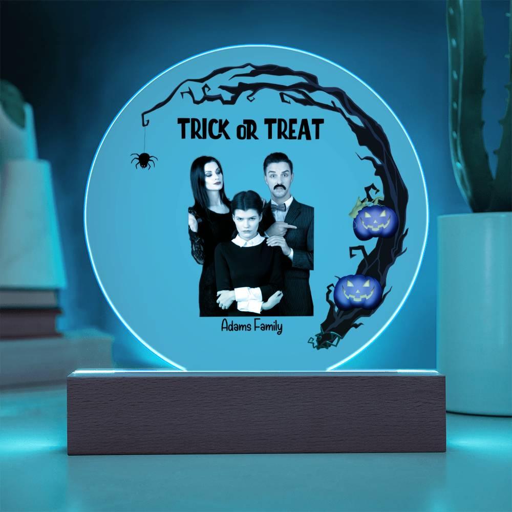 Halloween Trick or Treat Custom Photo Upload Keepsake Acrylic Plaque - Mallard Moon Gift Shop