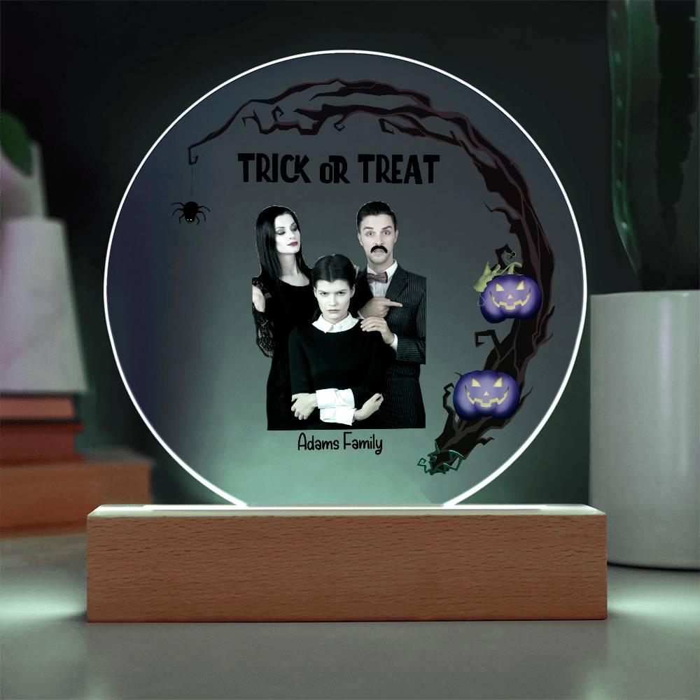 Halloween Trick or Treat Custom Photo Upload Keepsake Acrylic Plaque - Mallard Moon Gift Shop