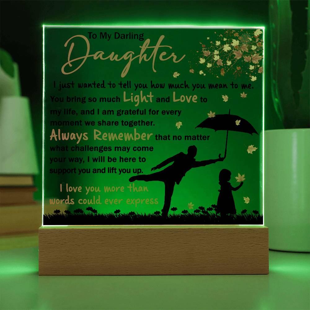 Daughter - Grateful for Every Moment We Share Together - Acrylic Plaque - Mallard Moon Gift Shop