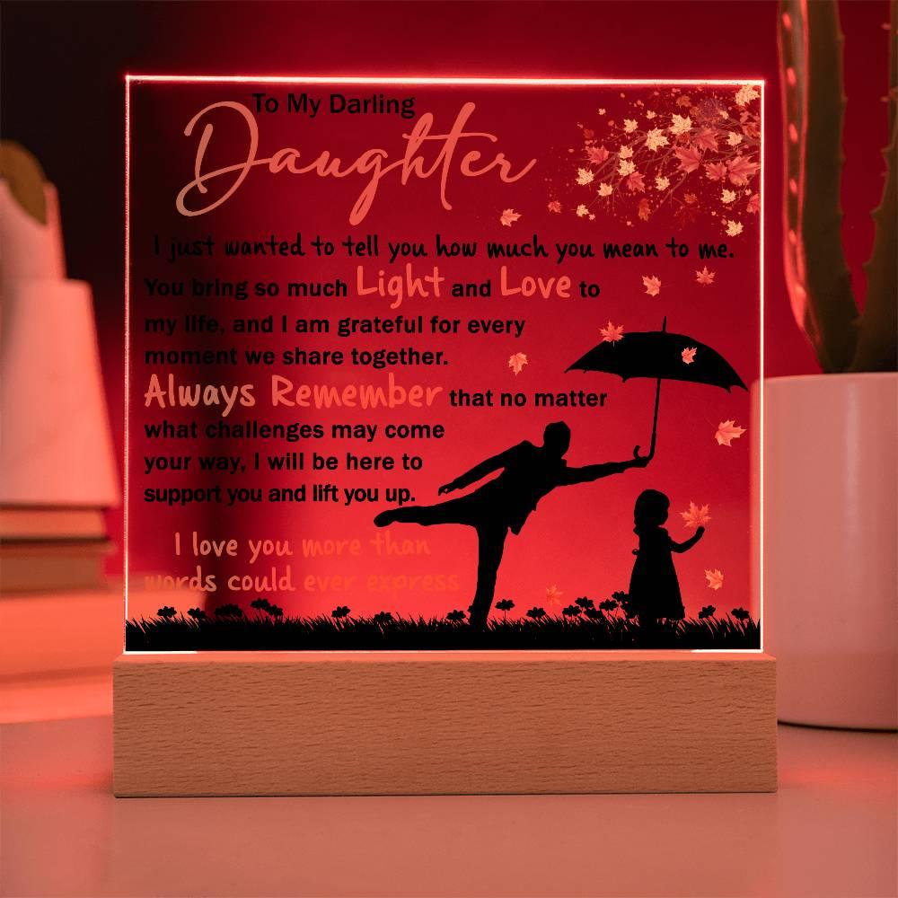 Daughter - Grateful for Every Moment We Share Together - Acrylic Plaque - Mallard Moon Gift Shop