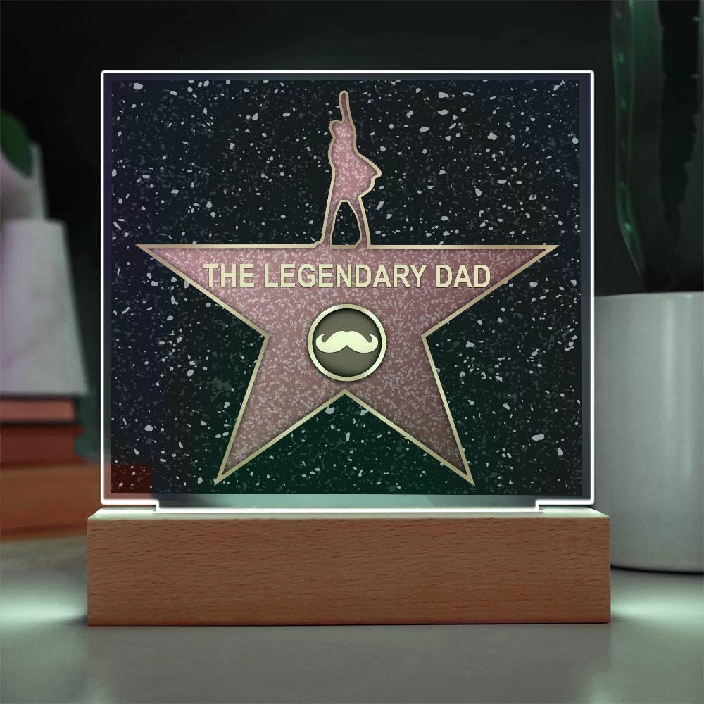 Dad Gift - The Legendary Superhero Acrylic Plaque - Mallard Moon Gift Shop