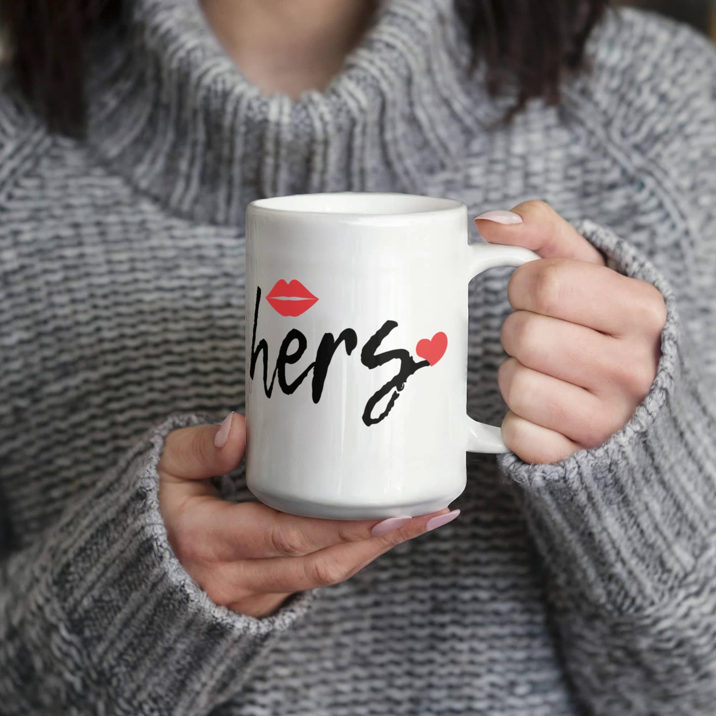 His and Hers Coffee Mug Set – Romantic Ceramic Mug Pair (11oz/15oz) for Couples, Anniversary, or Valentine’s Day - Mallard Moon Gift Shop