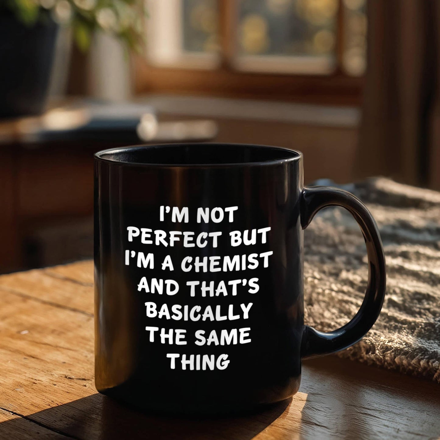 Feel Like a Pro with This Funny Chemist Black Coffee Mug for Graduation, Gifts from Friends to Chemistry Lovers for Unique and Personalized Present