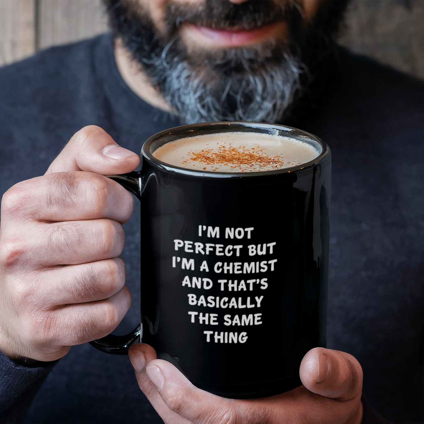 Feel Like a Pro with This Funny Chemist Black Coffee Mug for Graduation, Gifts from Friends to Chemistry Lovers for Unique and Personalized Present