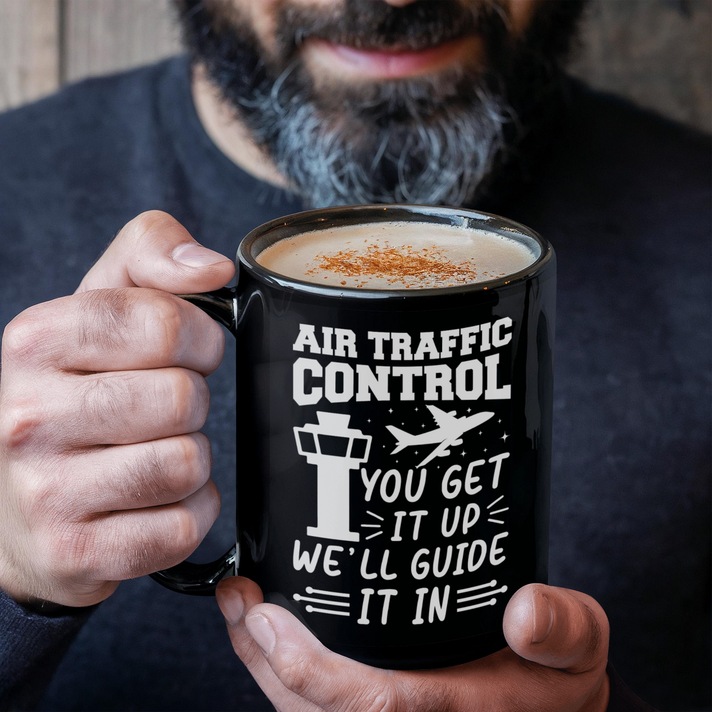 Funny Air Traffic Controller Coffee Mug – You Get It Up, We'll Guide It In– Aviation-Themed Pilot & ATC Gift - Mallard Moon Gift Shop