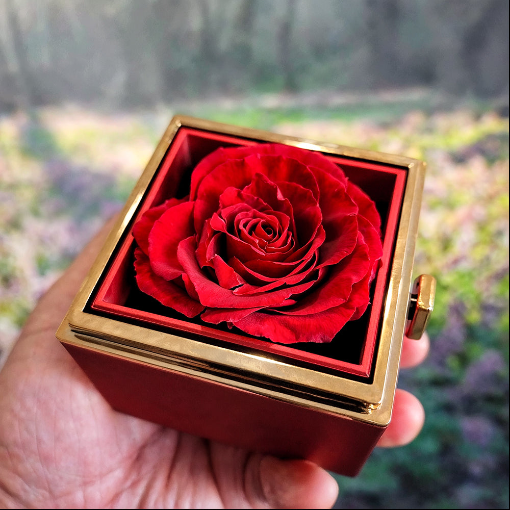 To My Dear Mother - The Bond We Share - Love Knot Necklace with Rose Gift Box