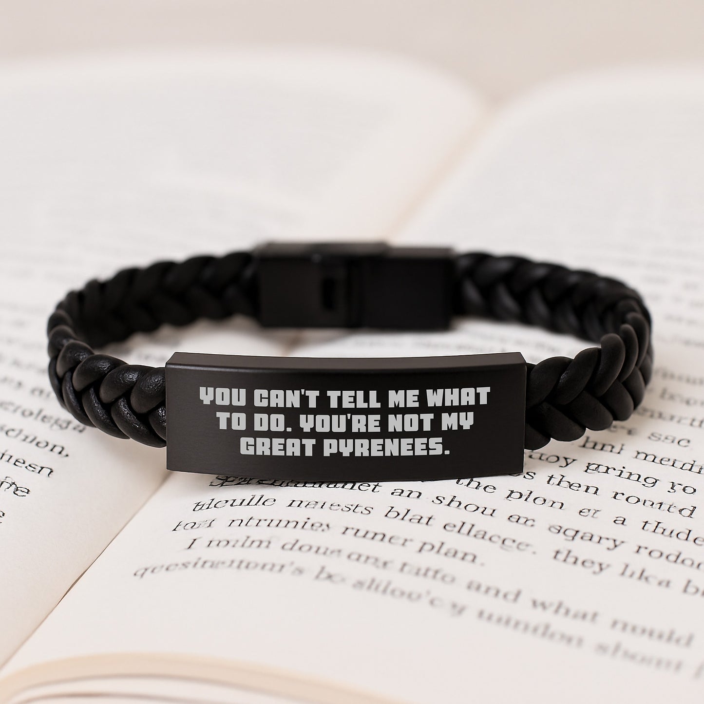 Funny Great Pyrenees Dog Interlaced Leather Wraps Gifts for Men from Family Birthday Unique Gifts - Image 3