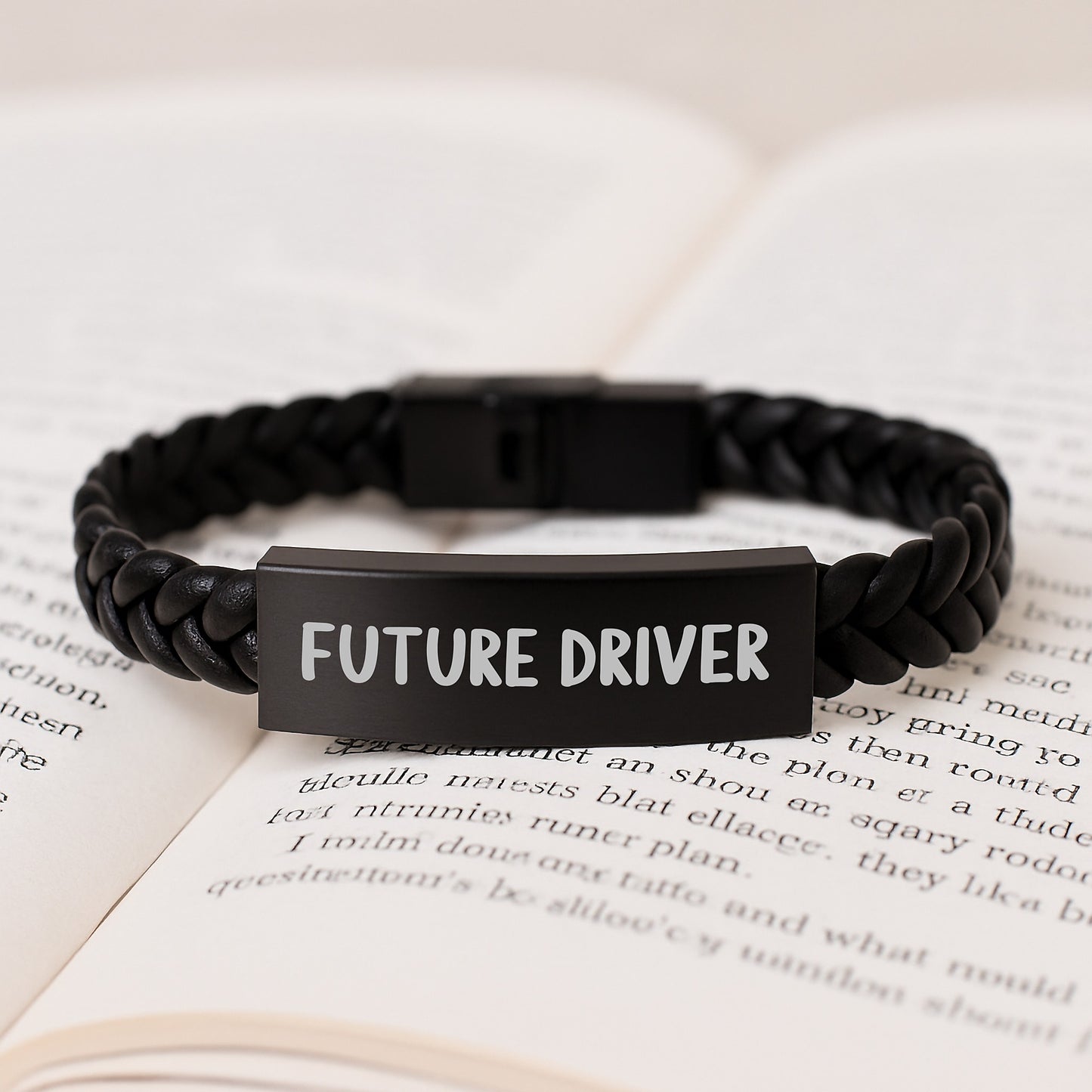 Funny Driver Quote Interlaced Leather Bracelet Gifts for Men, Unique Christmas Unique Gifts from Friends to Family - Image 3