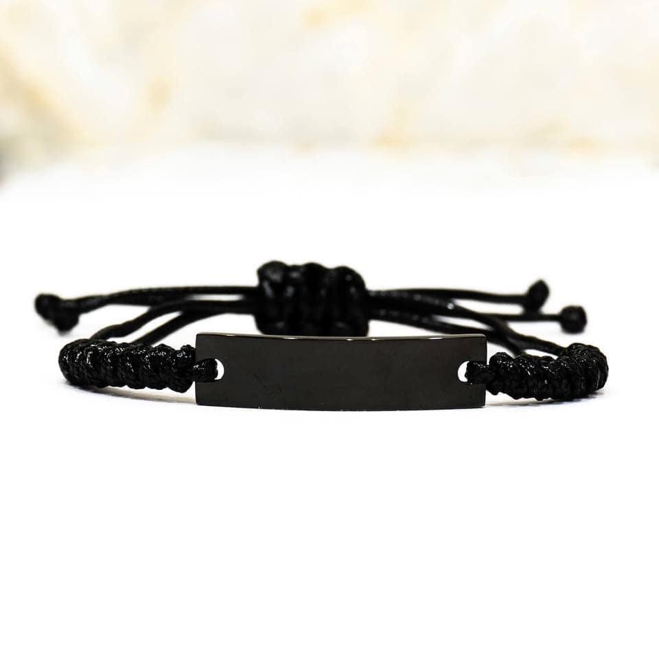Brother In Law Gifts, Remember, you will never lose. You will either WIN or LEARN, Keepsake Black Rope Bracelet Engraved, Birthday Christmas Gifts Ideas - Mallard Moon Gift Shop