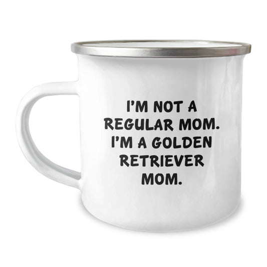 Funny Golden Retriever Mom Camping Mug Gifts for Dog Lovers Birthday Unique Presents from Friends Family - Image 1