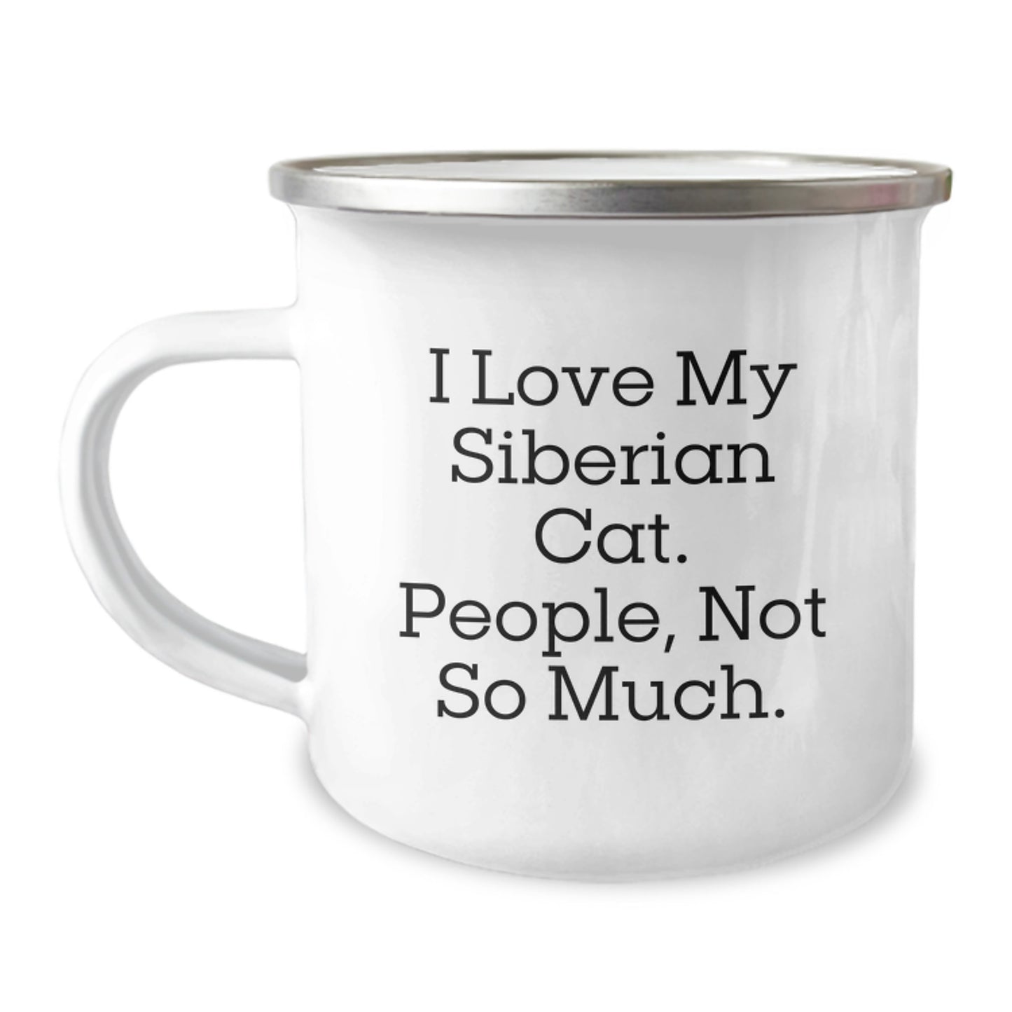 Siberian Cat Lovers Gifts from Family Friends Graduation Unique Camping Mug Funny Quote - Image 1