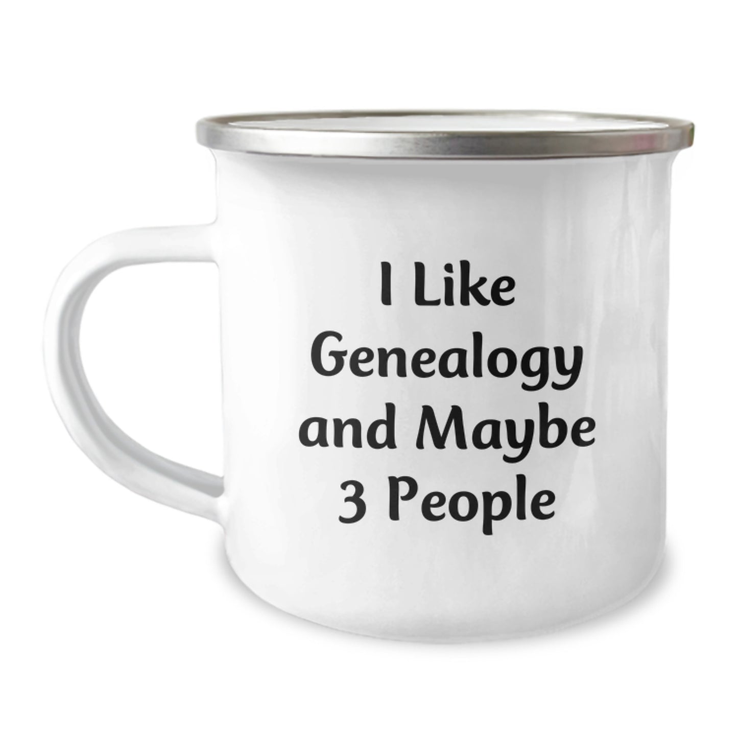 Genealogy Gifts for Genealogy Enthusiasts, Funny Camping Mug Gifts from Family, I Like Genealogy And Maybe 3 People Christmas Unique - Image 1
