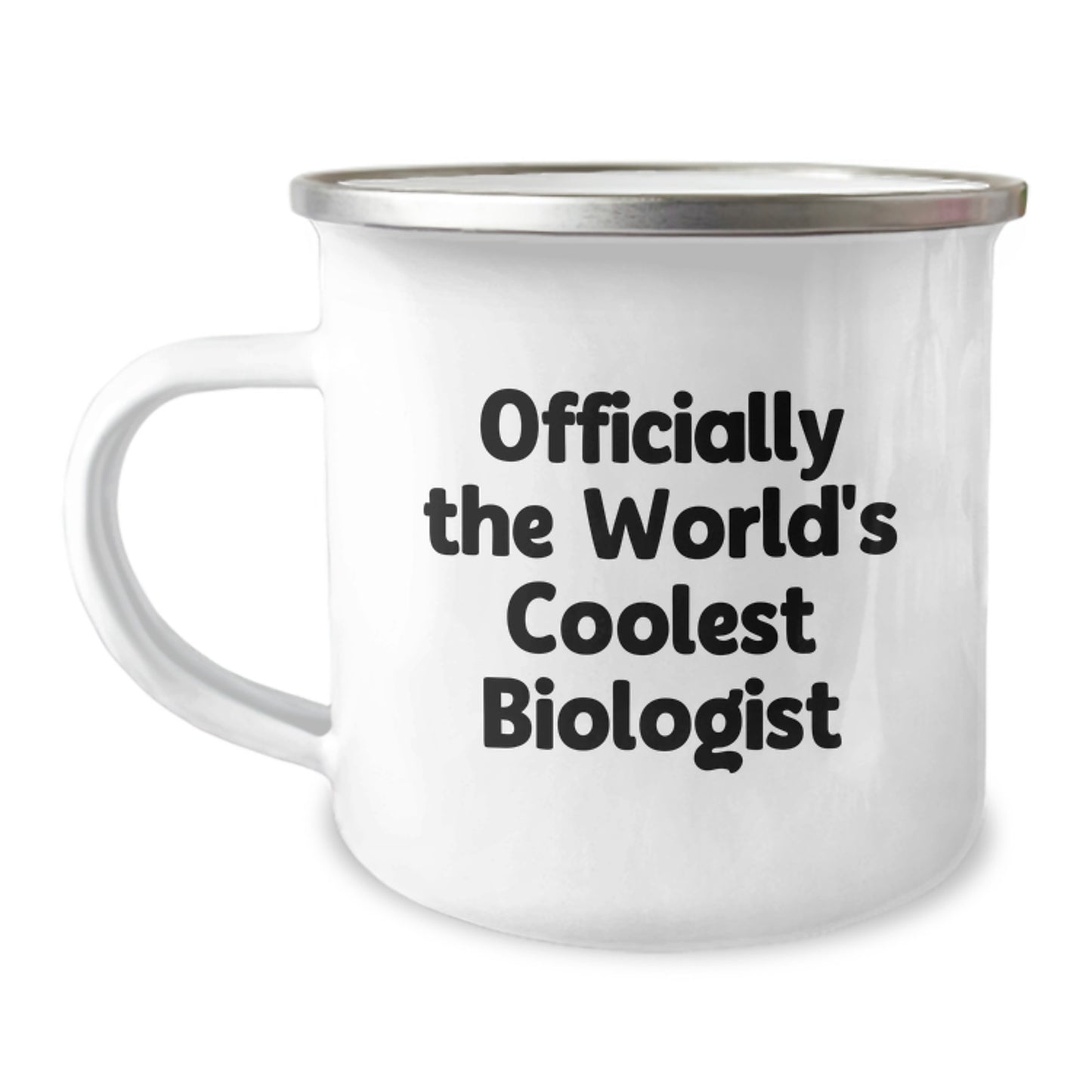 Gifts from Friends to Biologists, Officially The World's Coolest Biologist, Funny Camping Mug for Christmas - Image 1