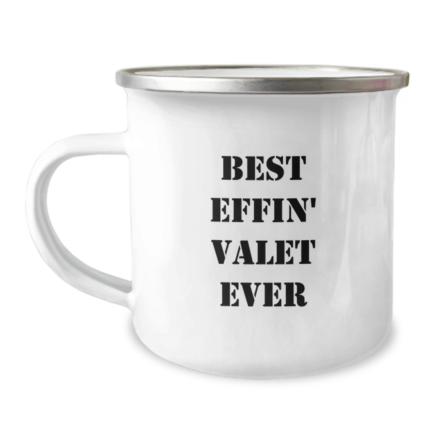 Funny Valet Camping Mug Gifts from Friends for Best Effin' Valet Ever Graduation Unique Gifts - Image 1