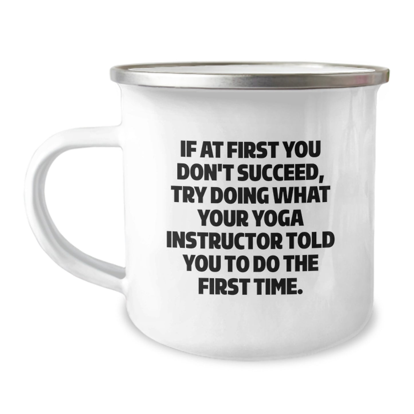 Funny Yoga Instructor Gifts from Friends, Gifts for Men and Women, Camping Mug with Inspirational Quote, Perfect Graduation Unique Gifts - Image 1
