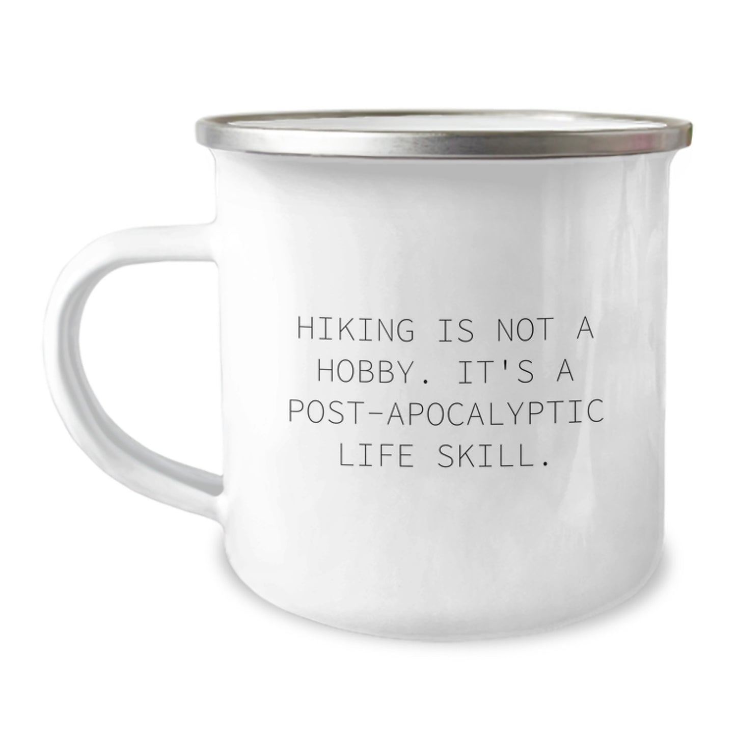 Gifts from Men for Hiking Enthusiasts - Funny Camping Mug - Hiking Is Not A Hobby, It's A Life Skill - Christmas Unique Gifts - Image 1