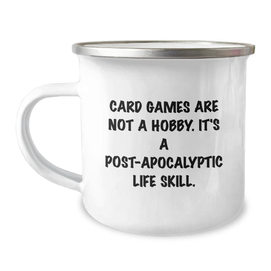 Funny Card Games Camping Mug, Gifts from Family to Card Games Enthusiasts, for Men or Women, Unique Graduation Gifts - Image 1